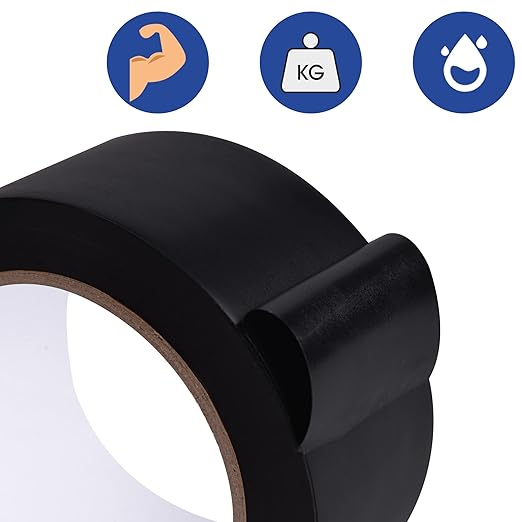 TAPEBEAR Corrosion Protection Pipe Tape, Wrap Pipe Tape for Drain Pipe, Metal Electrical Outdoor Underground Pipe, Waterproof PVC Black Tape, Duct Anti-Corrosion and Protection,2Inch X 33Yard,24ROLLS