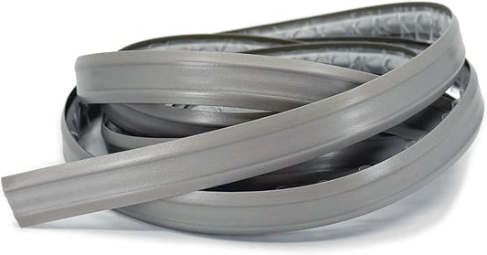 InstaTrim Peel & Stick Flexible Caulk Tape & Trim, Easy to use, self-Adhesive, Caulk sealant for Floors, Doors, Windows, counters, tubs and More - Made in USA, 1/2 inch x 10 feet, Gray