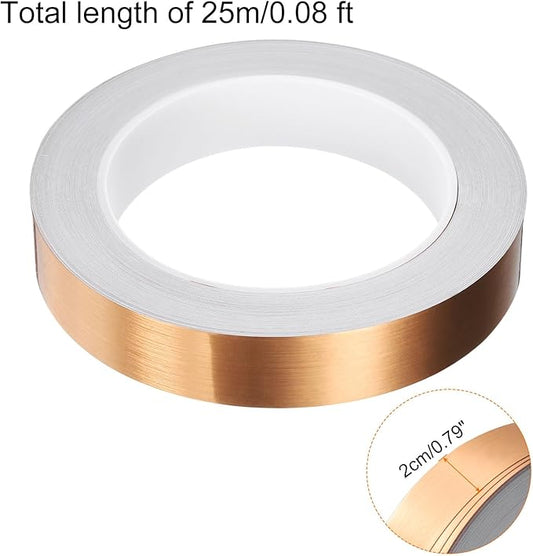 HARFINGTON 2Pcs Floor Tiles Rose Gold Foil Lines Metallic Mirror Tape 0.79" x82 Ft Ft Self Adhesive Decor Floor Wall Seam Sticker Waterproof Gap Sealing Tape for Kitchen Bathroom Cabinet
