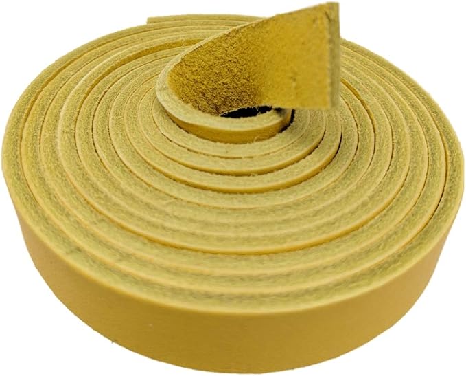 Leather Strap for Crafts & Jewelry | 72 Long × 5/8" Wide × 1/8" Thick (7-8oz) | Genuine Leather Strips for Crafts, Projects or Repairs - Mango