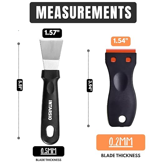 High-Quality 3D Printer Tool Removal Scraper Kit, 4 Types of Sharpened Blades & 20 Extra Blades, 3D Printer Scrapers for Fast Separation Large Medium Small Models, Great 3D Printer Accessories Gifts
