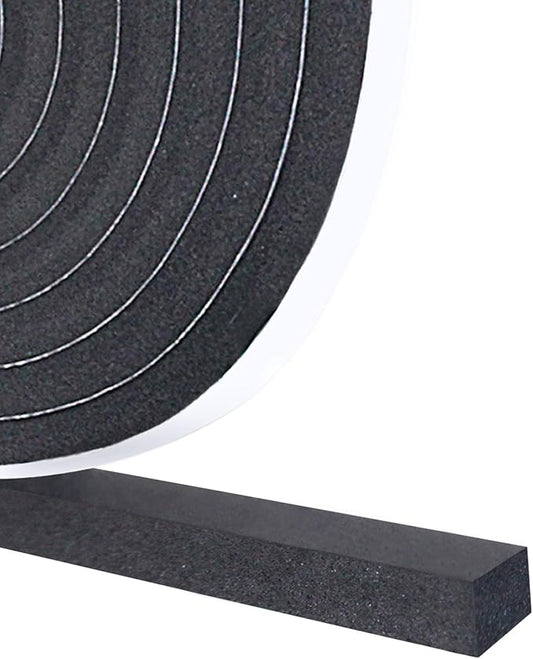 DGSL Foam Insulation Tape, 1/2In x 1/2In x 13Ft Weather Stripping Door Seal Strip for Doors and Windows,Sliding Door,Sound Proof Soundproofing Door Seal,Weatherstrip,Air Conditioning Seal Strip