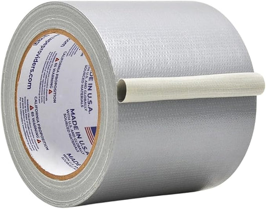 WOD DTC10 Advanced Strength Industrial Grade Silver (Gray) Duct Tape, 4 inch x 60 ft. Waterproof, UV Resistant For Crafts & Home Improvement