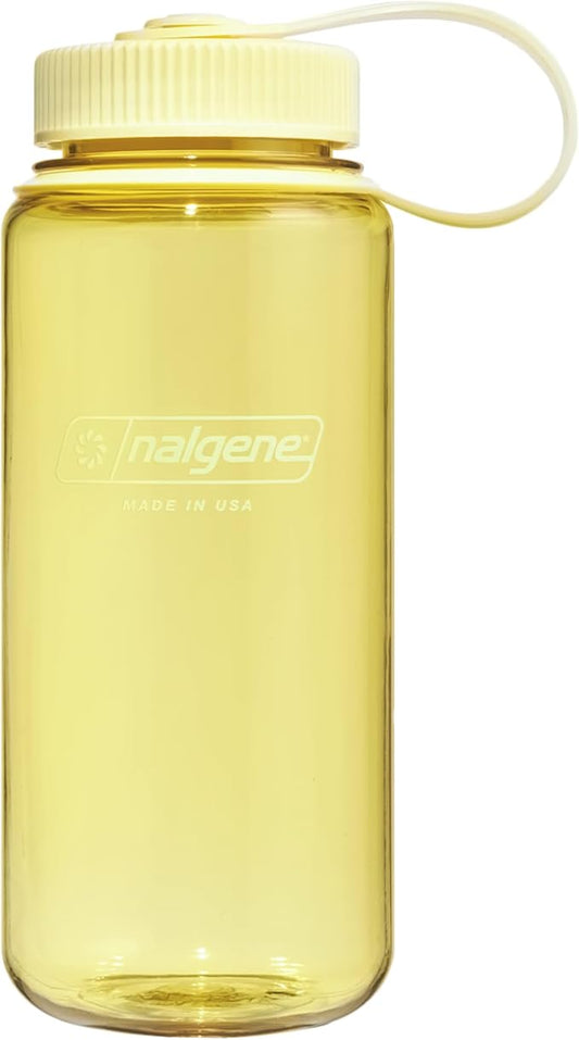 Nalgene 16 oz Wide Mouth Water Bottle | Slim Cup Holder Size, BPA-Free, Durable & Leak Proof, Lightweight Travel Bottle, Butter