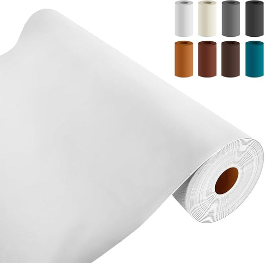 AOOTOOLINK Leather Repair Patch 17X79 Inch Self Adhesive Leather Repair, Large Leather Repair Tape for Couches, Furniture, Car Seats, Cabinets, Sofa, Handbags (White, 17X79 Inch)