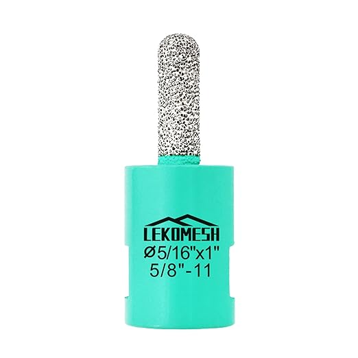 Diamond Mortar Raking Bit 5/16" x 1" (8mm x 25mm) Brickwork Joint Mortar Removal and Tuck Pointing for Old Mortar,Blown,Damaged Bricks or Natural Stone Removal 5/8"-11 Thread