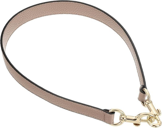 uxcell 25.59 Inch PU Leather Short Bag Strap with Clasp, Purse Handles Handbags Replacement Straps for Clutch Bag Underarm Bags, Tawny, Gold Buckle