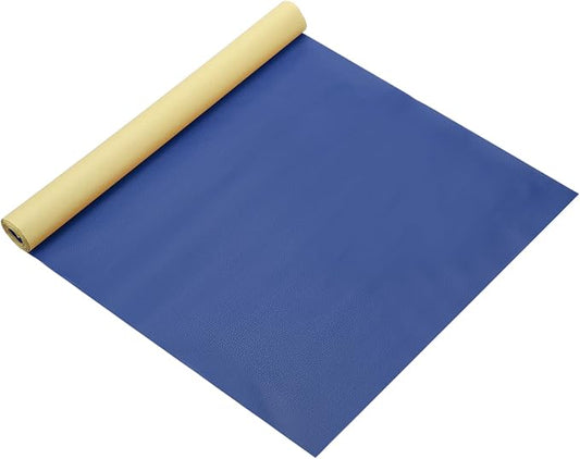 MECCANIXITY Leather Repair Patch 14"x54" Self-Adhesive Leather Vinyl Repair Tape Kit for Furniture Couches Sofa Chair Car Boat Seats Jackets, Dark Blue