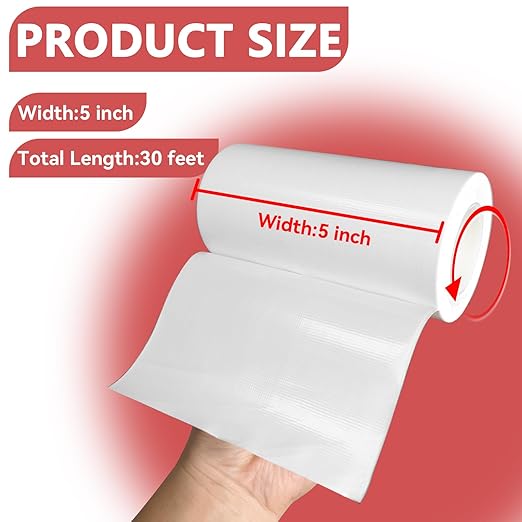 Birllaid Waterproof RV Awning Repair Tape for Tent,Tarp, Boat Covers Repair Tape,RV Awning, Sail Tape, Tear Repair Patch Kit, 5 Inch x 30FT (White)