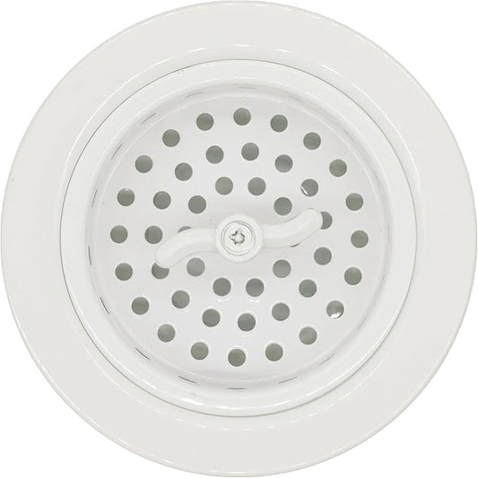 Westbrass A213-51 3-1/2" Wing Nut Twist Style Large Kitchen Sink Basket Strainer, Powder Coat Almond