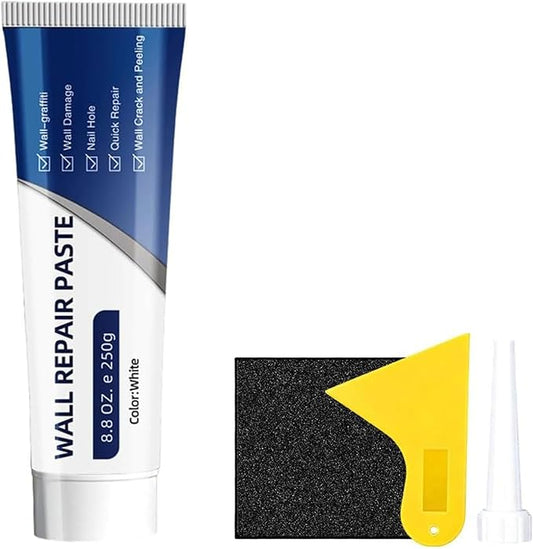 Efficient Drywall Repair Kit with Scraper, 2026 New Wall Patch Repair Kit with Scraper, Quick Drying Wall Mending Agent for Holes & Cracks, Multi-Functional Drywall Patch Paste Repair Kit for DIY Home