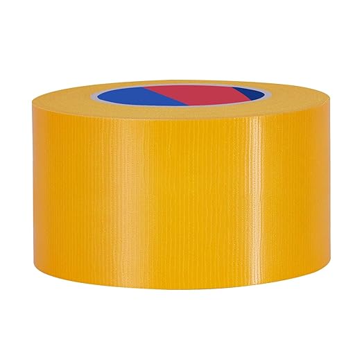 Yellow Heavy Duty Duct Tape, 3 Inch x 55 Yards, Industrial Grade Waterproof & UV Resistant, Strong Adhesive for Indoor Outdoor Repairs, Crafts, Home Improvement and DIY Projects