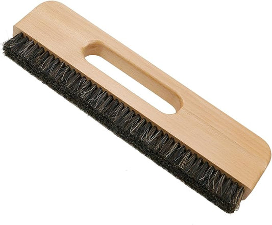 KUMGROT Wall Paper Removal Supplies Wallpaper Smoothing Brush Wallpaper Paste Brush Wallpaper Hanging Tool 4-Row Horse Hair Brush with Wood Handle for Tile Grout Cleaning Scrubbing (W03)