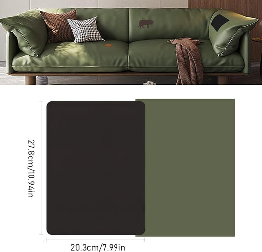 SYLVASS Self Adhesive Leather Repair Patches for Couch, Sofas, Furniture, Car Seats, Office Chairs, Pack of 2 Black Brown