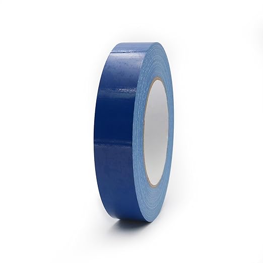 Duct Tape 1 Inch X 44 Yards, 8.5 mil Thickness, Heavy Duty Blue Duct Tape, No Residue, Waterproof, Tear by Hand for Repairs, Industrial, Professional Use