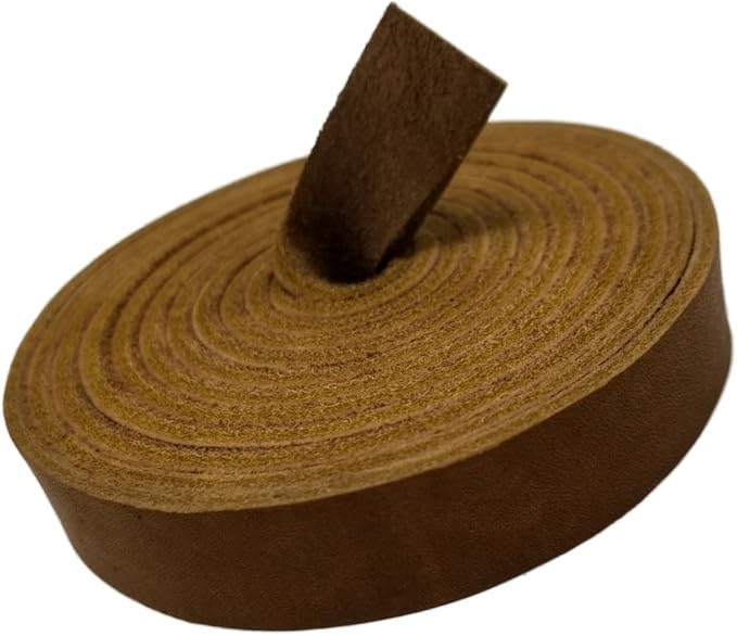 Leather Strap for Crafts & Jewelry | 72 Long × 5/8" Wide × 1/8" Thick (7-8oz) | Genuine Leather Strips for Crafts, Projects or Repairs - Brown