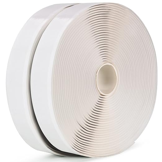 LLPT Butyl Tape White 1 Inch x 33Ft 2 Pack Tight Seal for Leak Proof EPDM RV Repair Window Glass Boat Sealing Roof Pipe Patching(WST232)