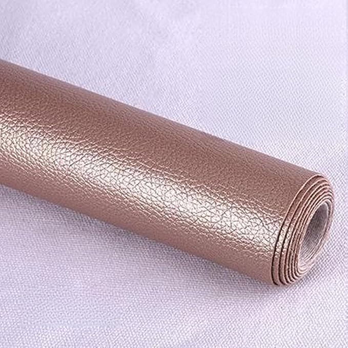 Leather Repair Patch Tape Kit,Self Adhesive Leather Repair Kit for Furniture,Vinyl Repair Kit for Couch,Sofa,Car Seats,Office Chair Luggage (Rose Gold,19.69"×53.94")