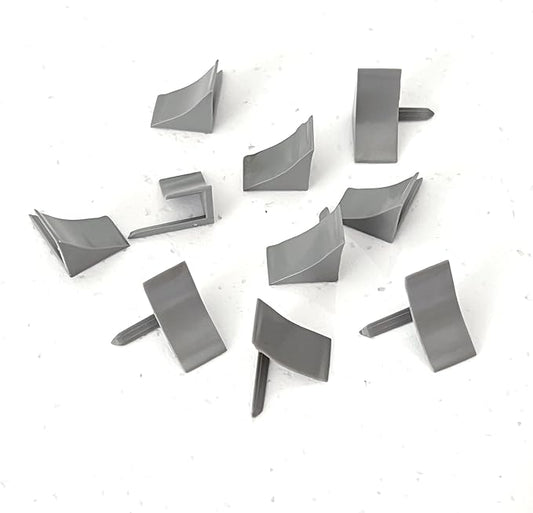 InstaTrim End Caps - 10 Gray 1/2" Wide Trim End Cap Pieces - Trim for Corners - Paintable