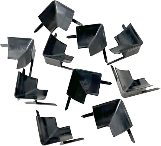InstaTrim Inside Corners - 10 Black 1/2" Wide Trim Inside Corner Pieces - Trim for Inside Corners - Paintable