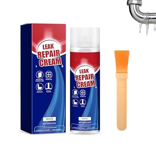 Leak Repair Waterproof Sealant Spray, Leak Repair Cream, Fast Drying Transparent Sealant Liquid, Multi-Surface Indoor and Outdoor Waterproof Coating, for Gutter, Repairs Roof, Drainpipe (Black)