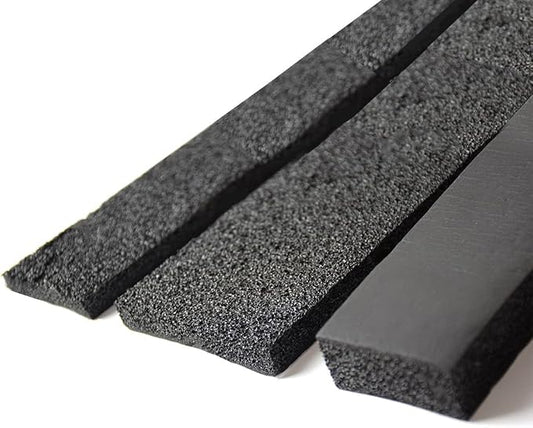 DOBTIM Pipe Insulation Foam Wrap Tape, Self Adhesive with High Resilience for Pipe Insulation Wrap 6.5 Ft x 2 Inch Wide x 1 Inch Thick