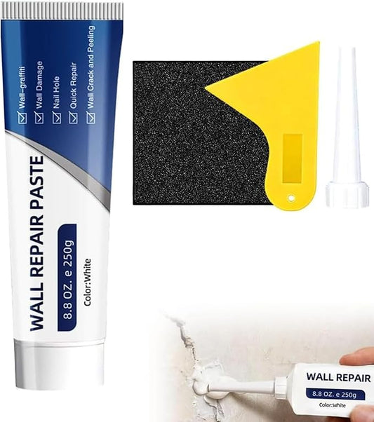 Efficient Drywall Repair Kit with Scraper, 2026 Upgrade Quick Drying Wall Mending Agent for Holes & Cracks, Multi-Functional Drywall Patch Paste Repair Kit for DIY Home Fix