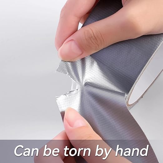 Reniteco Silver Duct Tape- 2 inches x 45 Yards, Waterproof & All-Weather, No Residue, UV Resistant, Heavy Duty for Car, Home & Outdoor Repairs, 1 Roll