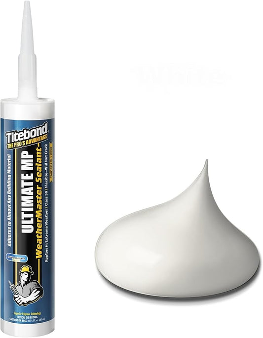 Titebond 71001 WeatherMaster Ultimate MP Sealant Cartridge, 10.1 oz., White
