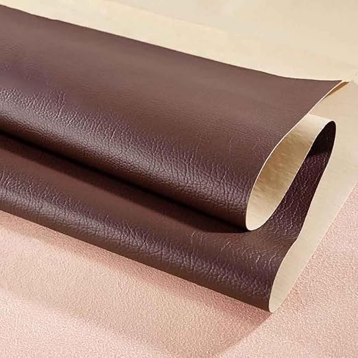 Leather Repair Patch Tape Kit, Self Adhesive Leather Repair for Furniture, Couch, Sofa, Car Seats,Office Chair,Vinyl Repair Kit (Coffee,19x19 inches)