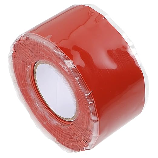 Pipe Sealing Tape Self Adhesive Silicone Rubber Leak Repair Tape for Plumbing Flexible Sealant for Water Pipes Faucets Heating Joints Red