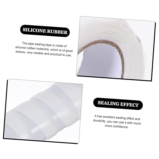 Uonlytech Flex Rubberized Tape Leak Seal Duct Tape for Pipe Repair Heavy Duty Adhesive for Plumbing Suitable for Ceramics