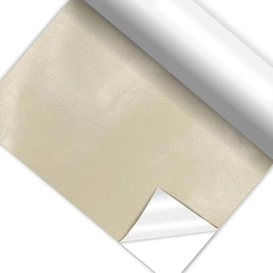 8x47 Inch Leather Repair Tape,Self Adhesive Leather Patches for Furniture,Vinyl Repair Kit for Couches,Bed,Car Seats,Chair (Beige)