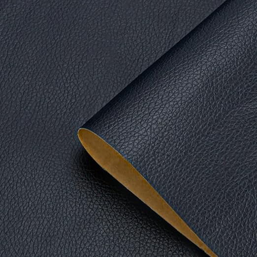 Self Adhesive Leather Repair Patch, 12 x 54 inch Vinyl Leather Repair Patches Kit for Furnitures, Car Seats, Couches, Sofas, Chairs, (Navy Blue)