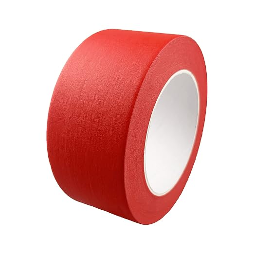 2 Inch Red Wide Masking Tape, 2 Inch X 55 Yard | Red Painters Tape