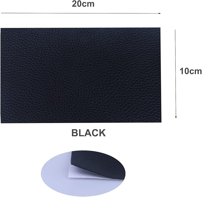 Leather Repair Patch Self-Adhesive Leather Patches Waterproof Tape Patch for Sofa, Car Seats, Leather Jacket Repair (Leather-Self Adhesive, 5 Sheets Assorted Colors)