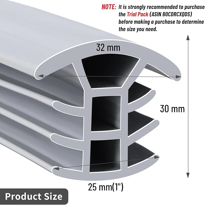 Flexible EPDM Rubber Strip (15 ft Long and 1 inch Wide) for Concrete Crack Repair and Replacement - Weather and Aging Resistant Expansion Joint Filler for Driveways and Sidewalks