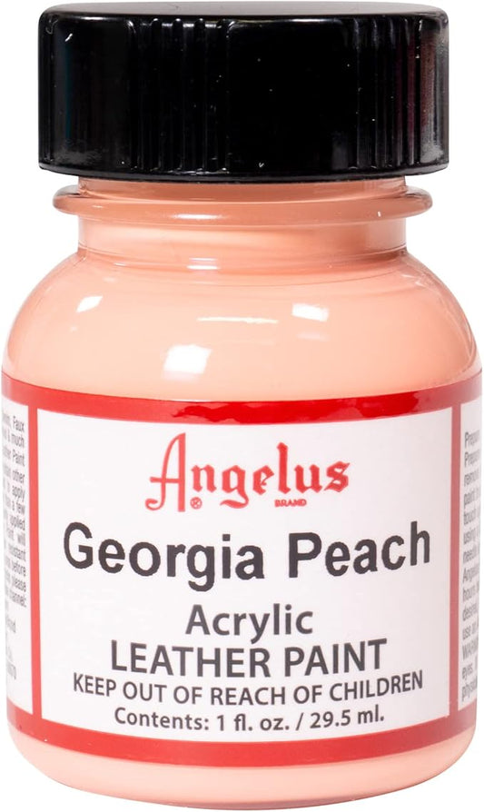 Angelus Acrylic Leather Paint, 1 oz, Georgia Peach