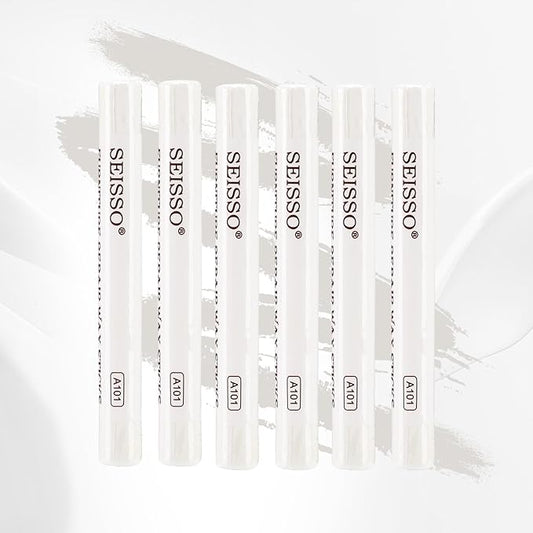 SEISSO Furniture Repair Crayon, 6 Pcs - Wood Filler Sticks, Scratch Repair Wax, Furniture Marking Repair - Scratch, Cracks, Hole, Table, Wood Floor, Guitar, Covering, Instrument Fill Sticks-White