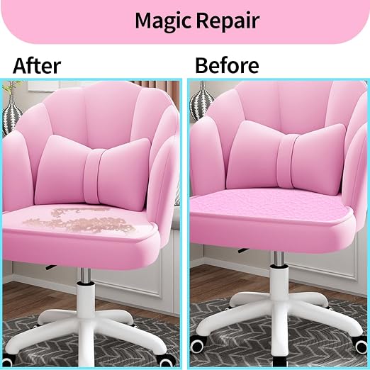 Aglzyoply Large Leather repair patch, Self-adhesive Fabric sofa tape, Redecorating, Subsidy for car seat, furniture, vinyl chair, cabinet, wall. (17.7x78.8 inch, pink)