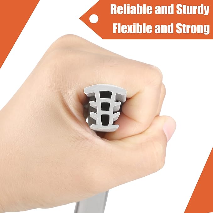 Kingdder Concrete Expansion Joint Filler Driveway Crack Filler Flexible EPDM Rubber Strip for Concrete Crack Repair Replacement Weather Aging Resistance Expansion Joint(3/4'' Wide, 80 ft Long)