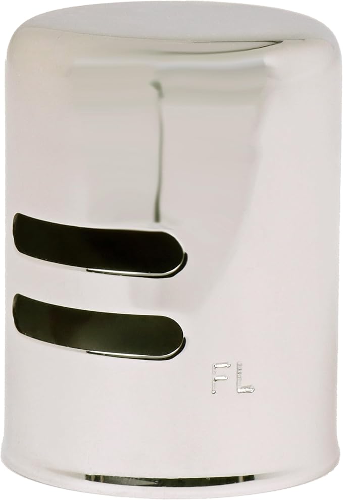 Westbrass D201-100-05 1-5/8" x 2-1/4" Solid Brass Air Gap Cap Only, Non-Skirted, Polished Nickel (100-Pack)