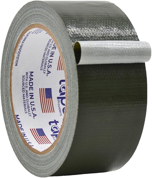WOD DTC10 Advanced Strength Industrial Grade Olive Drab Duct Tape, 2 inch x 60 ft. Waterproof, UV Resistant For Crafts & Home Improvement