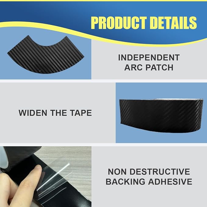 Car Sunroof Seal Strip, Waterproof Carbon Fiber Car Roof Window Edge Sealant Tape, Self-Adhesive Auto Weather Stripping, Vehicle Sunroof Leak-Proof Protection Trim for Trucks, SUVs (3M-9.8Ft)