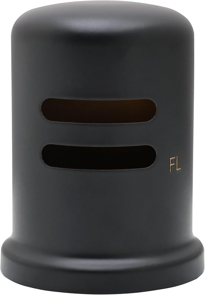 Westbrass R200-1-25-62 1-3/4" x 2-3/4" Solid Brass Air Gap Cap Kit, Skirted, Matte Black (25-Pack)