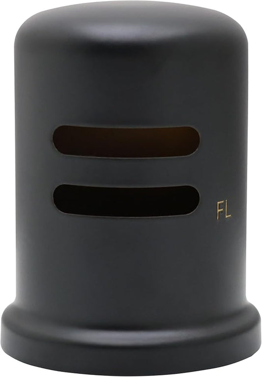 Westbrass D201-1-62 1-5/8" cap diameter 2-1/4 cap height Solid Brass Air Gap Cap Only, Skirted, 1-Pack, Matte Black