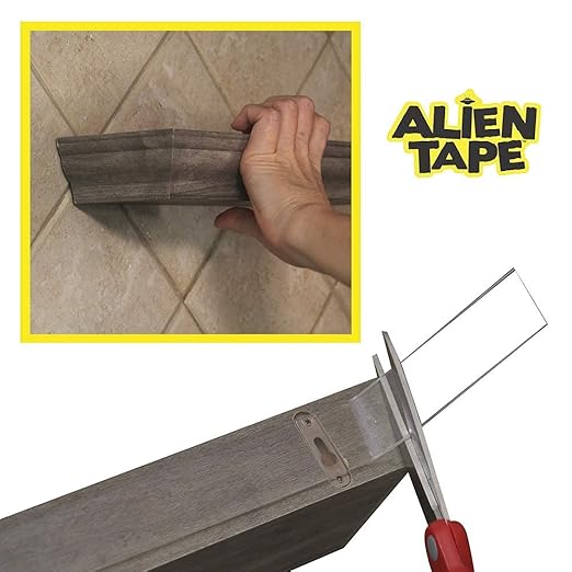 ALIEN TAPE Heavy Duty Double Sided Tape, Nano Tape, Feet Clear Adhesive Tape for Poster Photo Wall Decor As Seen on TV, (1 Roll - 10 Feet)