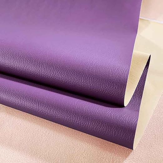Leather Repair Patch Tape Kit, Self Adhesive Leather Repair for Furniture, Couch, Sofa, Car Seats,Office Chair,Vinyl Repair Kit (Purple,19x19 inches)