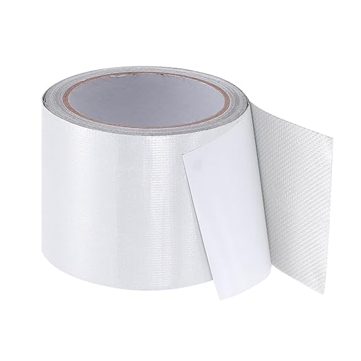 PATIKIL Awning Repair Tape 3-1/8" x 26ft Waterproof Canvas Tape High Adhesive Tear Repair Patch Kit for PVC Tarpaulin Tent Awning Fabric RV Sail Boat Cover, White