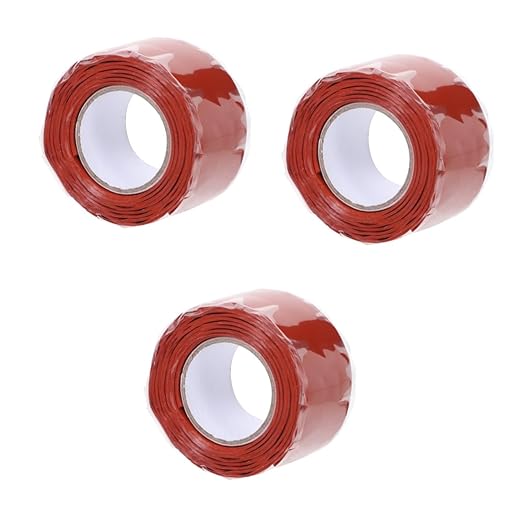 TEHAUX 3pcs Rubberized Seal Tape Mastic Duct Tape for Outdoor Leakproof Repair